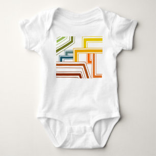 1970s Lines  Baby Bodysuit