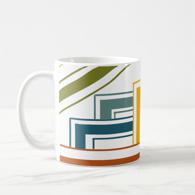 1970s Lines  Coffee Mug (Left)