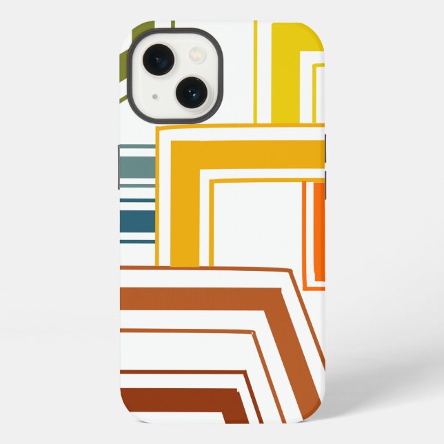 1970s Lines  iPhone Case (Back)
