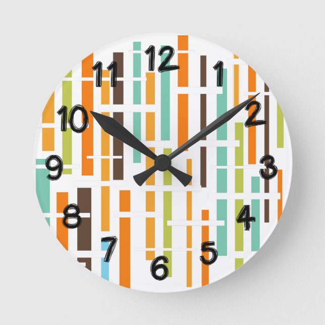 1970s Lines  Round Clock (Front)