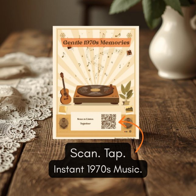 1970s Music Playlist Postcard for Dementia (Creator Uploaded)