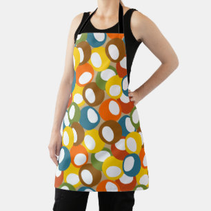 1970s Olive Circles Apron