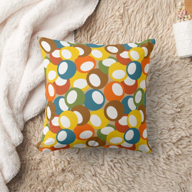 1970s Olive Circles Cushion (Blanket)