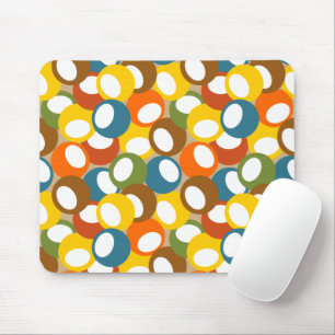 1970s Olive Circles Mouse Pad