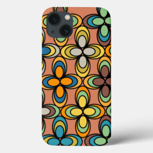 1970s Oval Flowers iPhone 13 Case