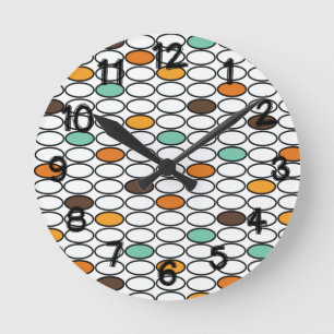 1970s Ovals  Round Clock