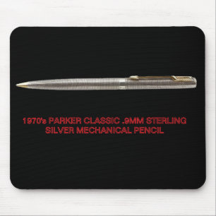 1970'S Parker Classic Sterling Silver Mech Pencil Mouse Pad
