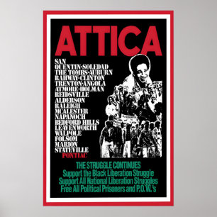 1970s  Poster -Black Panther- Attica Art Wall