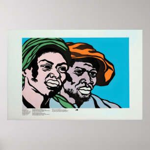 1970s Poster -Black Panther- Decolonisation Art