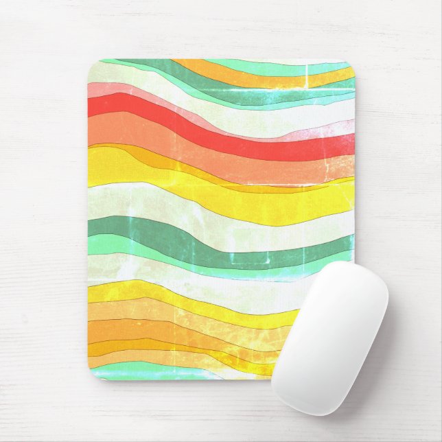 1970's Retro Faded Look Mouse Pad (With Mouse)