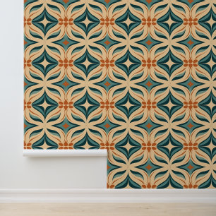 1970s Retro Pattern Psychedelic Wallpaper