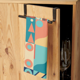 1970's Retro Quilt Tea Towel
