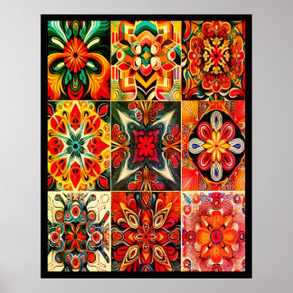 1970s Retro Vibe on an Amazing Wall Poster