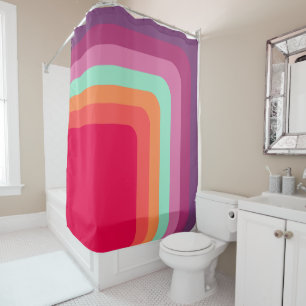 1970s Squares Shower Curtain