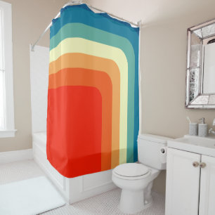 1970s Squares Shower Curtain