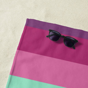 1970s Squares Throw Pillow  Beach Towel