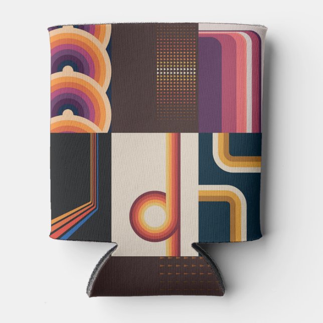 1970s Style: Retro Colourful Backgrounds. Can Cooler (Front)