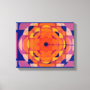 1970s Stylised Logo Canvas Print