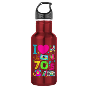 1970's Vintage Style Seventies Retro Party 532 Ml Water Bottle