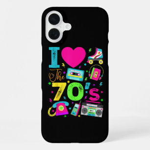 1970's Vintage Style Seventies Retro Party iPhone 16 Plus Case