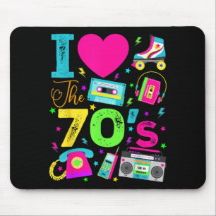 1970's Vintage Style Seventies Retro Party Mouse Pad