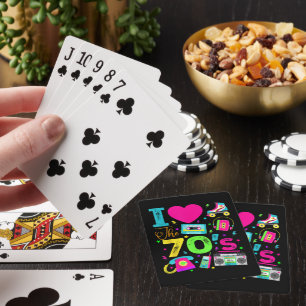 1970's Vintage Style Seventies Retro Party Playing Cards