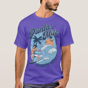 1970s Vintage Surfing Punta Mita Mexico Retro Suns T-Shirt
