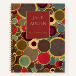 1970's vintage wallpaper Personalised  Notebook