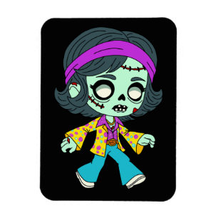 1970s Zombie Girl Magnet