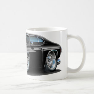 1971-72 Chevelle Black Car Coffee Mug