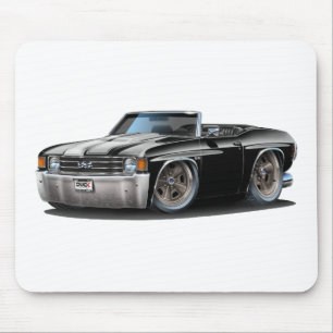 1971-72 Chevelle Black-White Convertible Mouse Pad