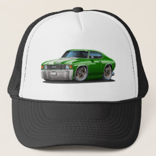 1971-72 Chevelle Green-White Car Trucker Hat