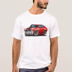 1971-72 Chevelle Red-Black Car T-Shirt