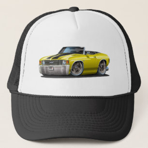 1971-72 Chevelle Yellow-Black Convertible Trucker Hat