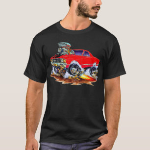 1971-72 El Camino Red-Black 4x4 Monster Truck T-Shirt