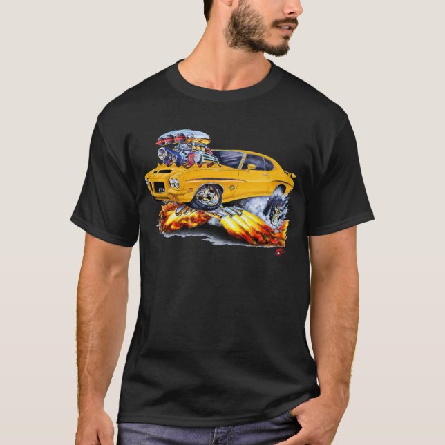 1971-72 GTO Judge Orange Car T-Shirt (Front)