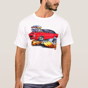 1971-72 GTO Red-Black Car T-Shirt
