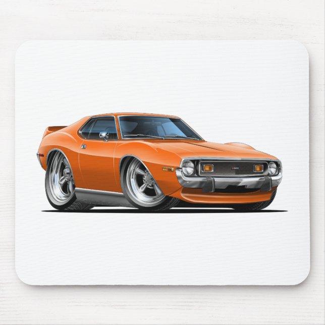 1971-72 Javelin Orange Car Mouse Pad (Front)