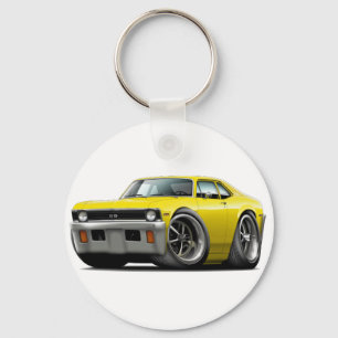 1971-72 Nova Yellow Car Key Ring