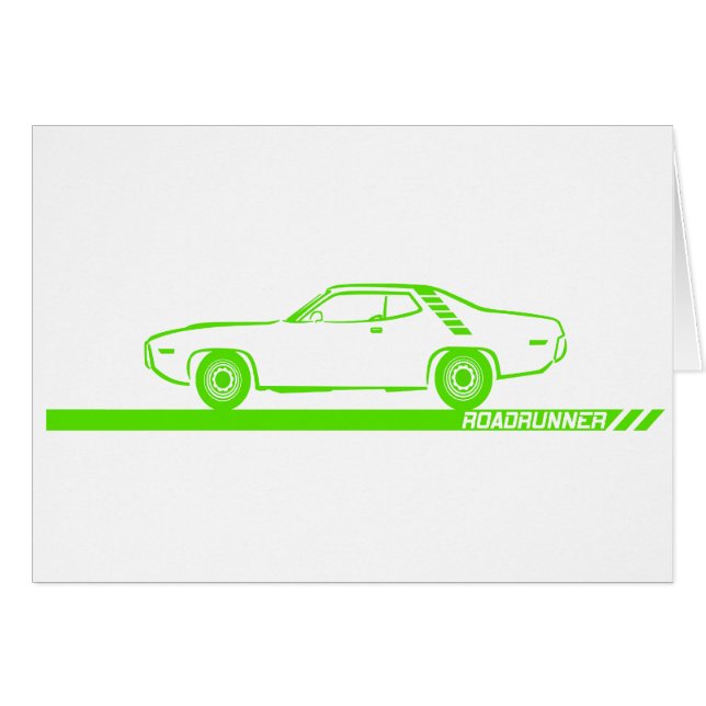 1971-72 Roadrunner Lime Car (Front Horizontal)