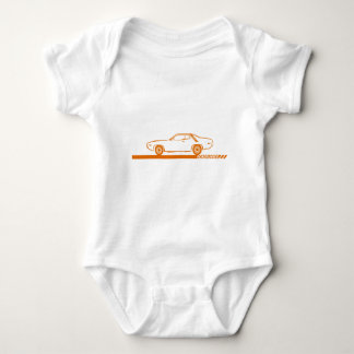 1971-72 Roadrunner Orange Car Baby Bodysuit