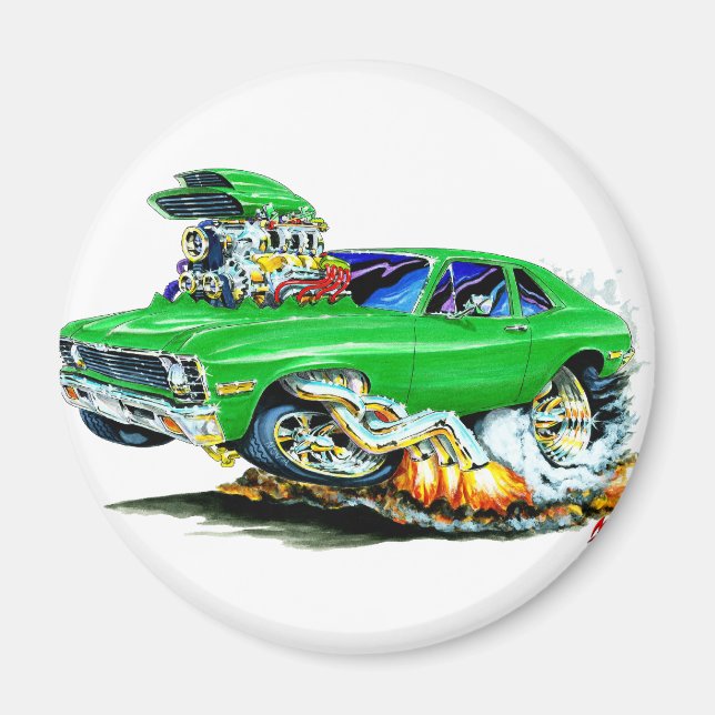 1971-74 Nova Green Car Magnet (Front)