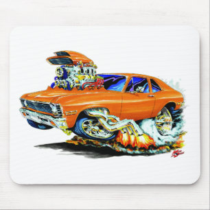 1971-74 Nova Orange Car Mouse Pad