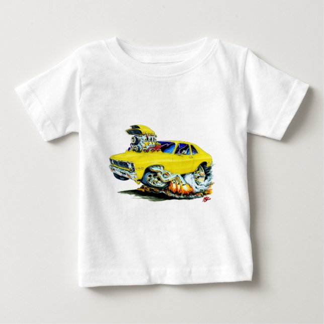 1971-74 Nova Yellow Car Baby T-Shirt (Front)