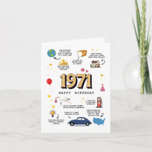 1971 Birthday Card For Dad or Mum
