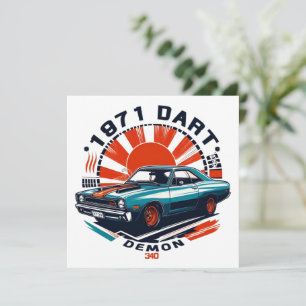 1971 Dart Demon 340 Holiday Card