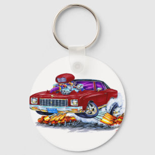 1971 Monte Carlo Maroon Car Key Ring