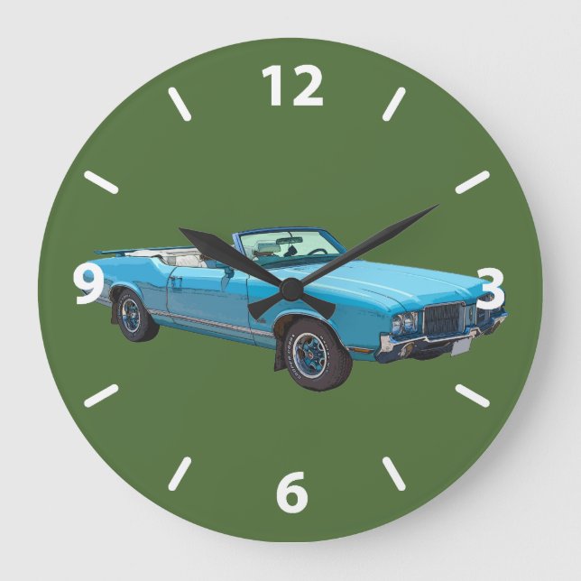 1971 Oldsmobile Cutlass Supreme Muscle Car Large Clock (Front)