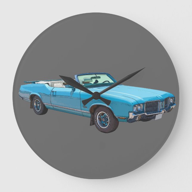 1971 Oldsmobile Cutlass Supreme Muscle Car Large Clock (Front)