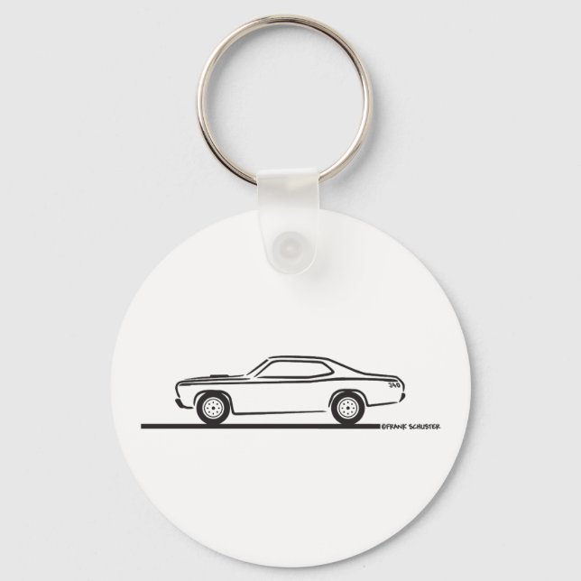 1971 Plymouth Duster Key Ring (Front)